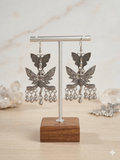 Oxidised Silver Jhumka Earrings - Traditional Design
